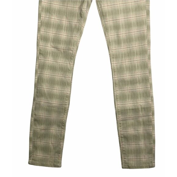 Hudson Womens Multicolor Flat Front Mid Rise Check Stretch Skinny Jeans Size 25 - Picture 3 of 8